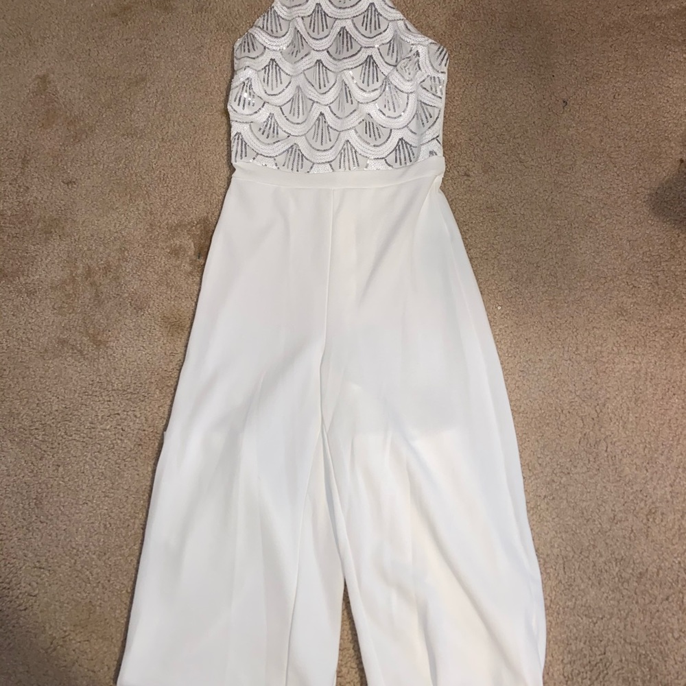 Full Length White Jumpsuit
